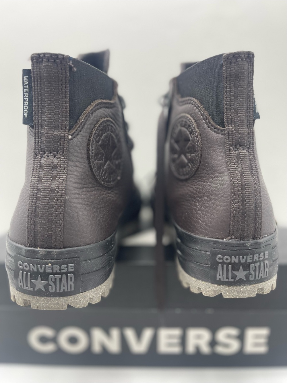 Converse WMNS CTAS CITY TREK WP HI COFFEE NUT/BLACK/SHARKSKIN Boots Cold Weather - Picture 9 of 15